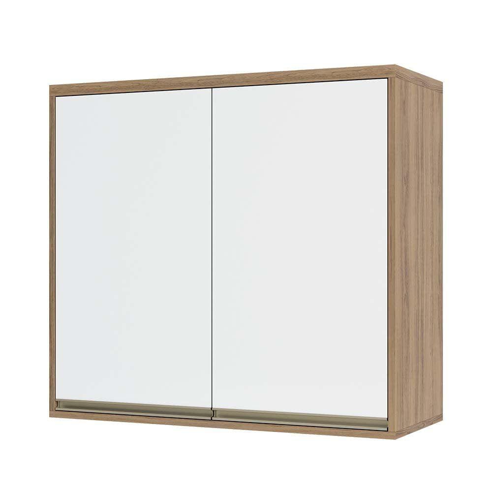 Armário Aéreo 80 cm 2 Portas de abrir 1 Prateleira Mel Luciane Móveis