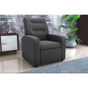 Poltrona para Sala de Estar Reclinável Classic Light Cinza