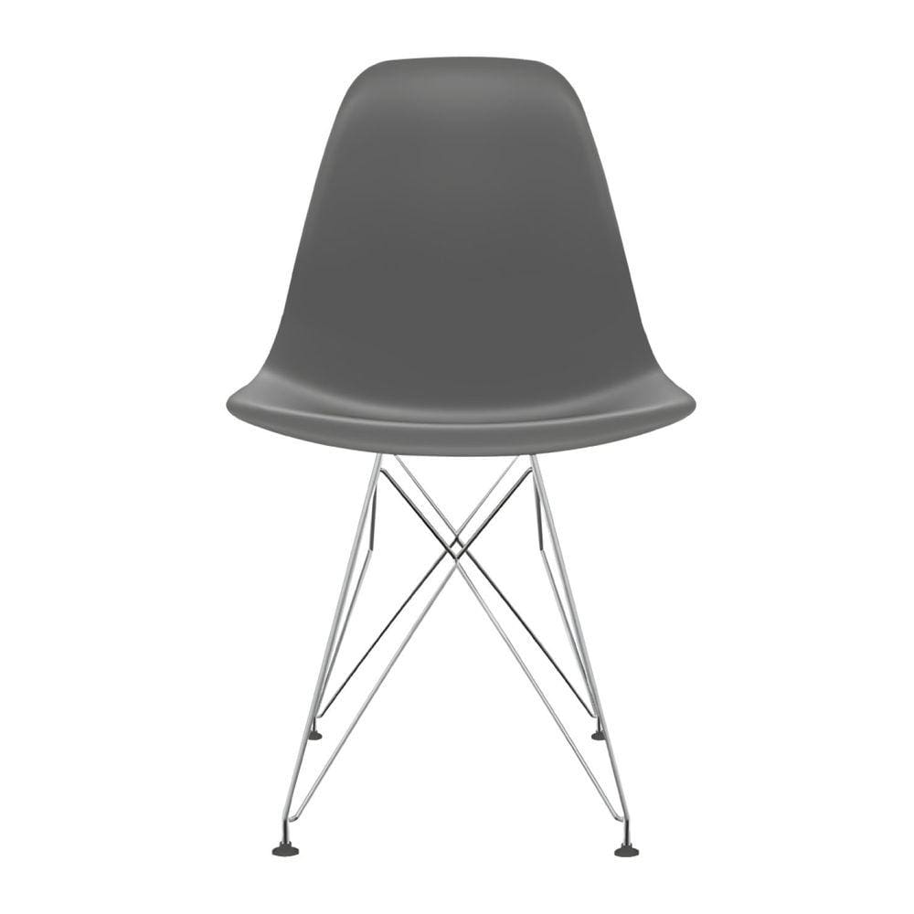 Cadeira para Sala de Jantar Eames Pp Eiffel Cinza Brasão