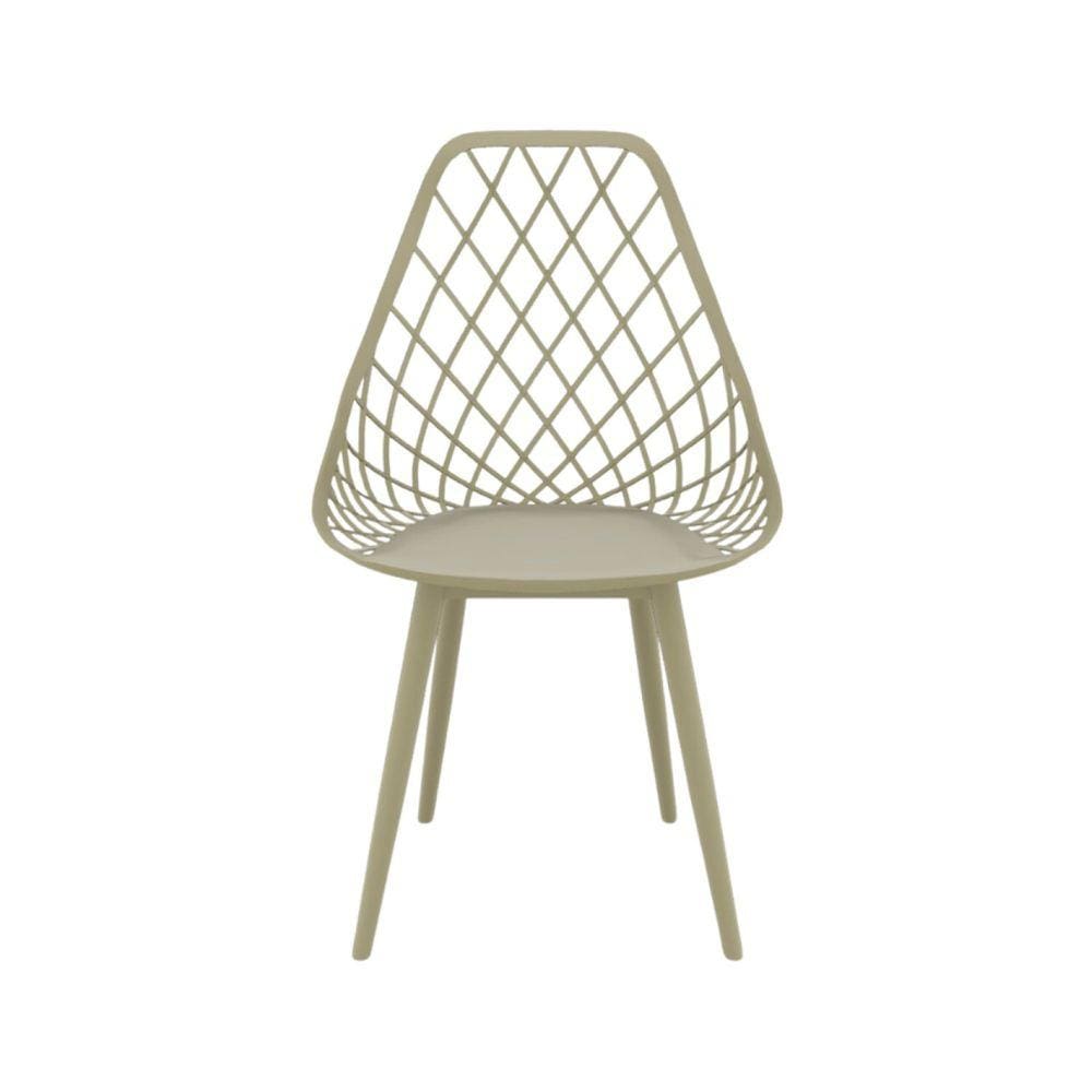 Cadeira para Sala de Jantar Kayla Garden  Cinza