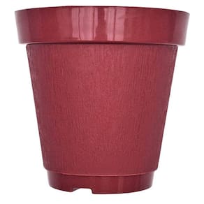 Vaso Plástico Texturizado Toscana (14x14) Vermelho RIQUEPLÁS