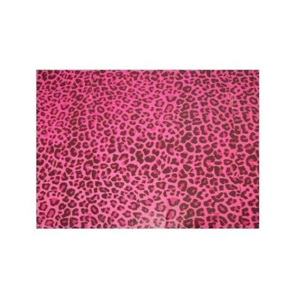 Tecido Velboa Pelúcia Estampa Onça Pink Pêlo Baixo 1,5X1,50M