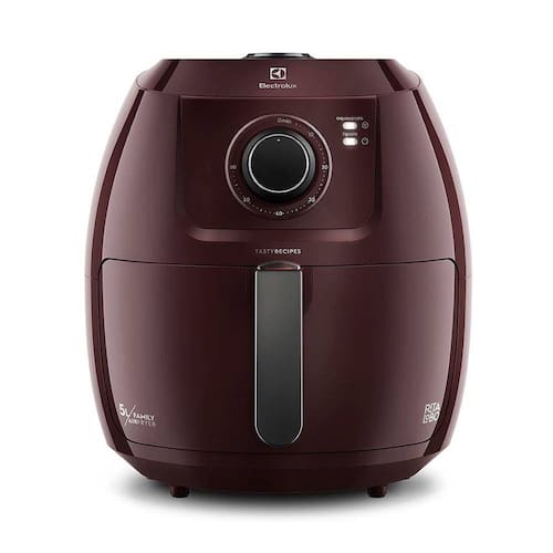 imagem-Fritadeira Elétrica Air Fryer Family Efficient 5L Electrolux Dark Red 127V - EAF51 - 110V