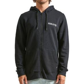 Moletom Hurley Aberto Square WT24 Masculino Preto