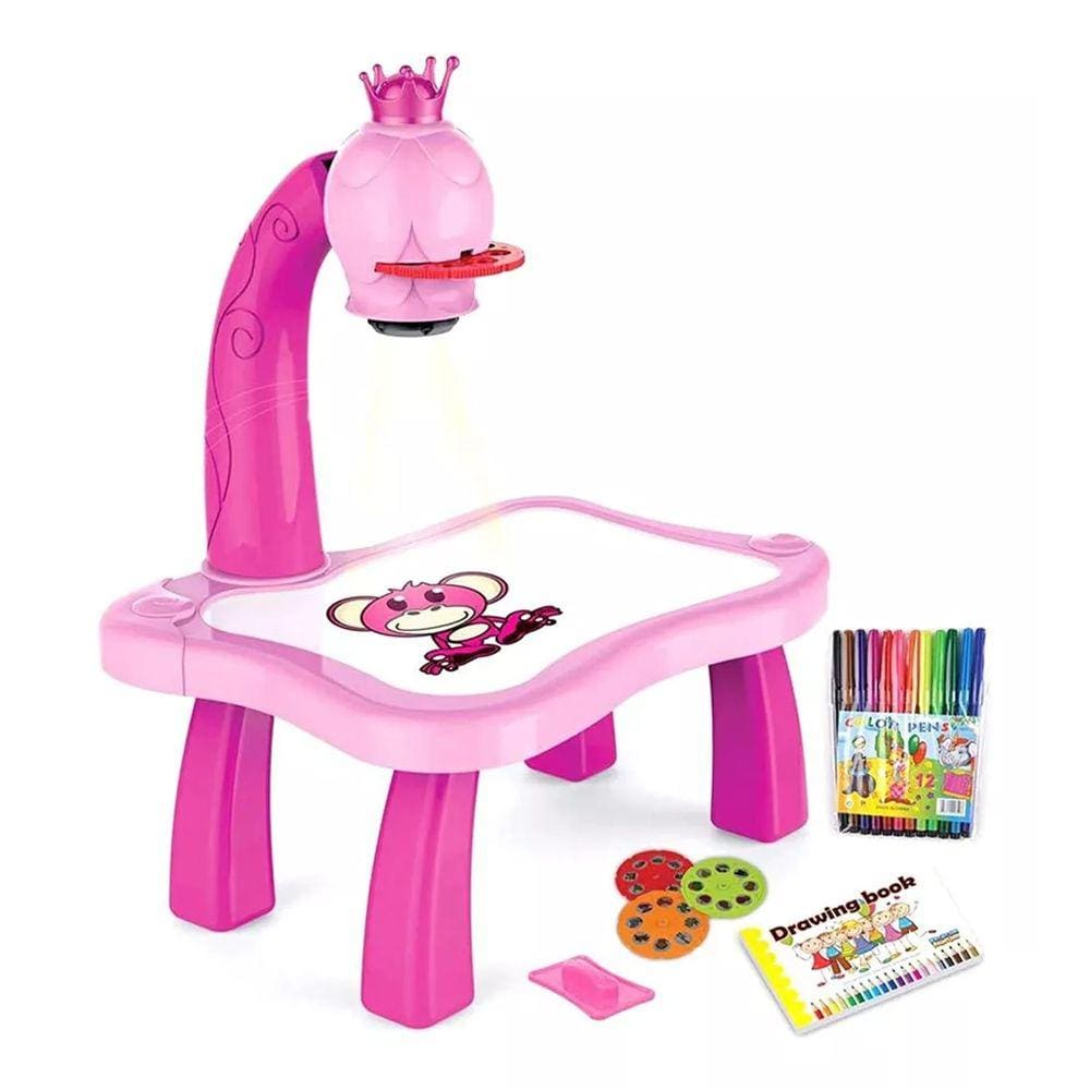 Mesa Projetora Infantil Musical com 24 Desenhos