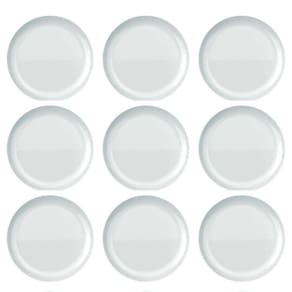 Kit 6 Prato Raso Nadir Duralex Opaline Com Tara 27Cm Branco