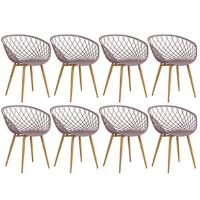 Kit - 8 X Cadeiras Clarice Nest Com Apoio De Braços - Sidera - Fendi