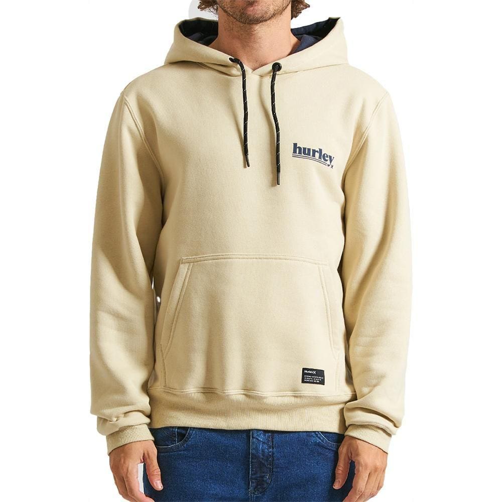 Moletom Hurley Canguru Puff WT24 Masculino Areia