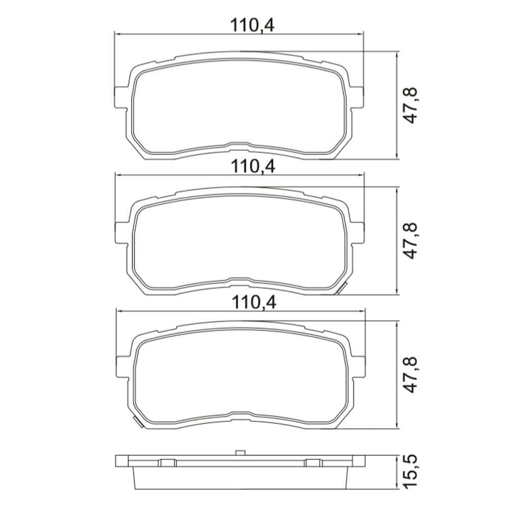 Pastilha Traseira Cobreq Hyundai Veracruz 2007-2012