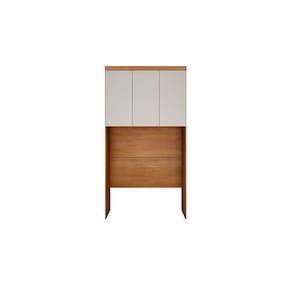 Modulado De Quarto Armário Ponte Aéreo Solteiro C- 3 Portas Freijo Cumaru C- Fendi