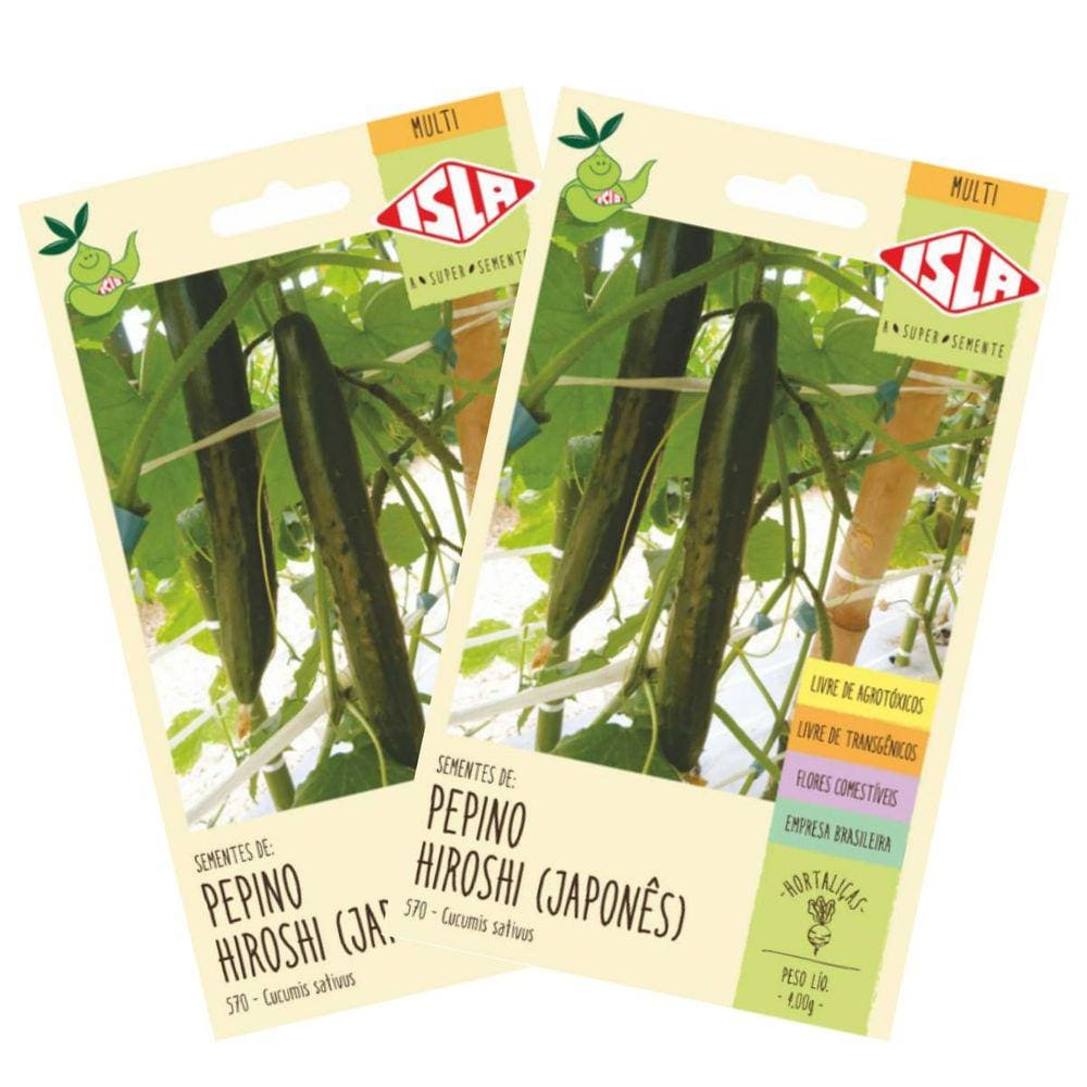 2X Sementes de Pepino Japonês Hiroshi ISLA