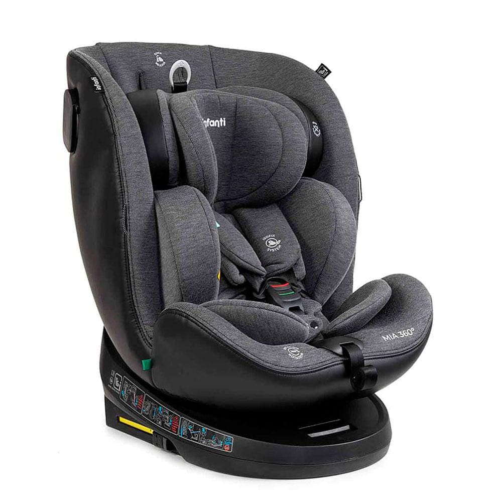 Cadeira para Auto Mia 360° com 5 posições - Preto