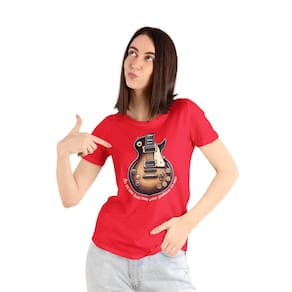 Camiseta Feminina Slow Rock Songs Bicho Preguiça Guitarra