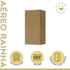 Armário Aéreo 1 Porta Nesher Rainha 40cm 100% Mdf Marrom