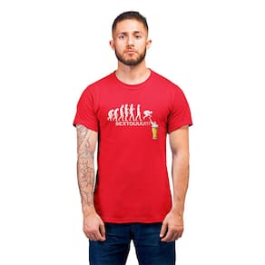 Camiseta Masculina Evolução Cerveja Sextou Happy Hour Humor