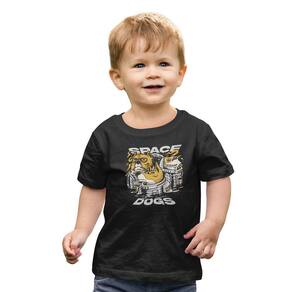 Camiseta Infantil Menino Menina Cachorros Espaço Astronautas