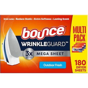 Bounce Mega Lenço Amaciante Roupas Outdoor Fresh 180 Lenços