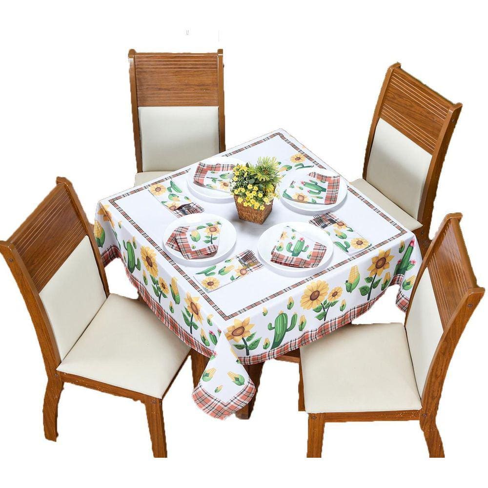 Jogo Para Mesa Posta Decorativo 9 Peças Festa Junina