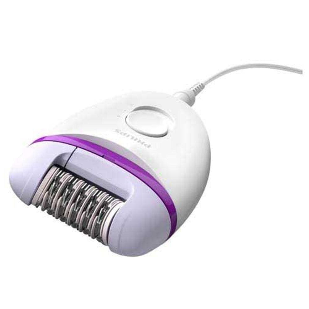 Depilador Philips Satinelle Essential para uso Seco com 02 Velocidades Branco e Roxo - BRE225/00