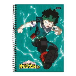Caderno 1 Matéria 80Fls My Hero Academia Midoriya Foroni