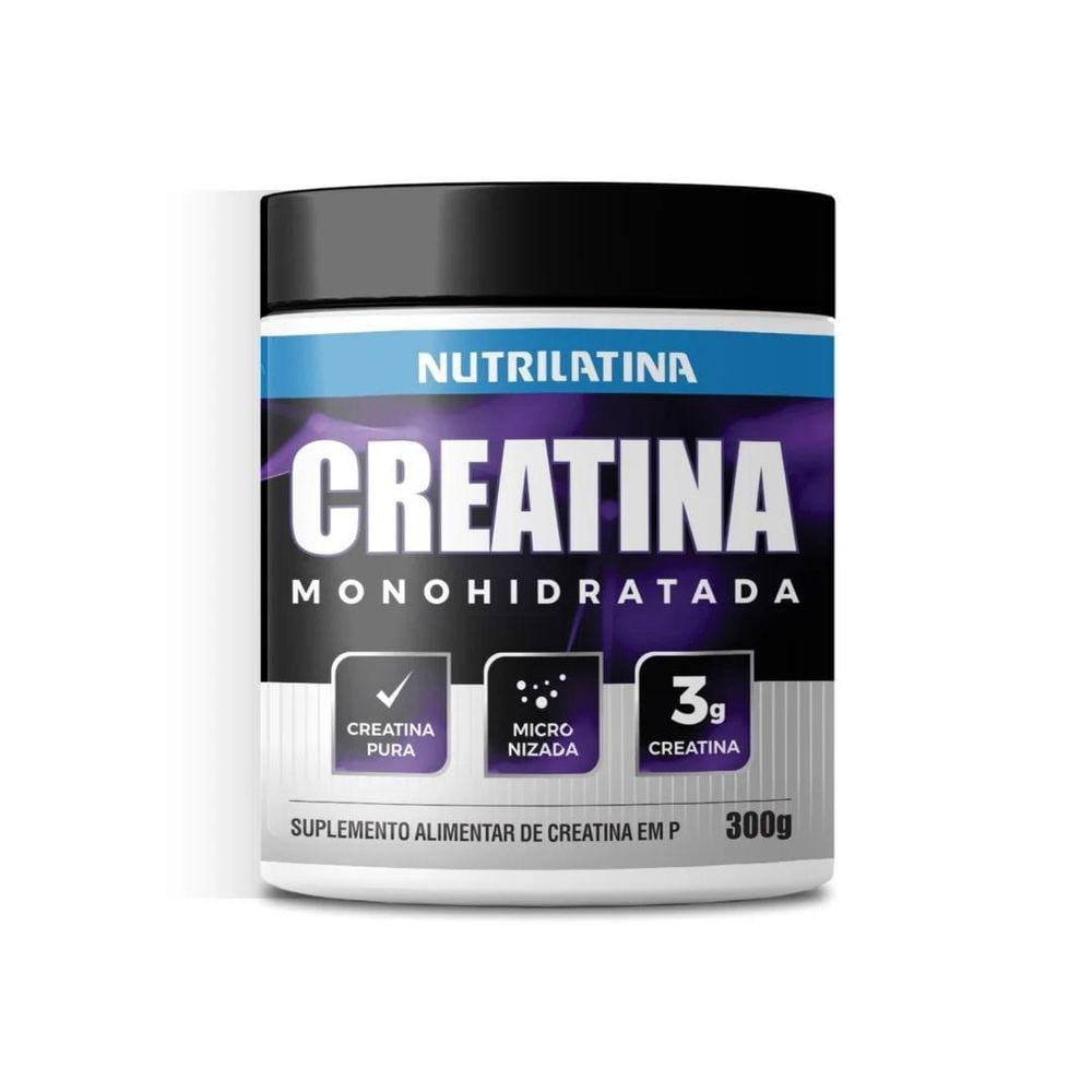 Creatina Monoidratada 100% Pura 300G Nutrilatina