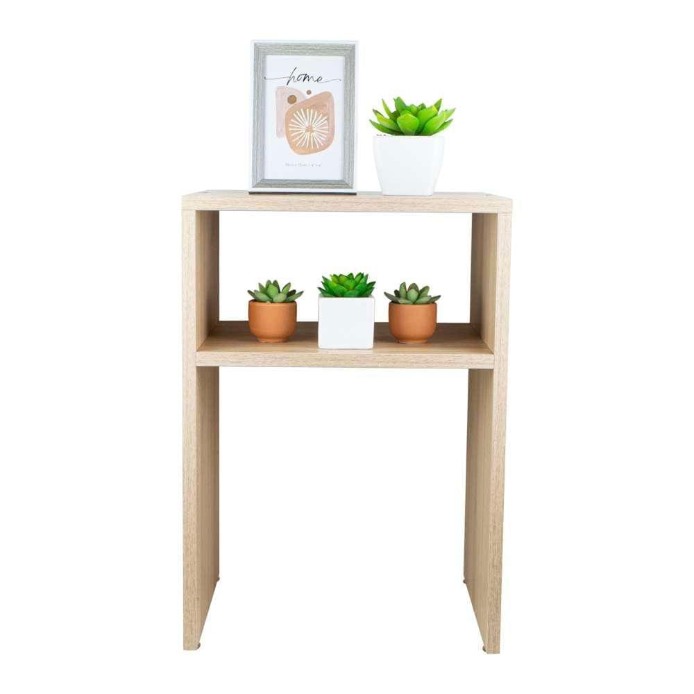 Mesa De Cabeceira Pequena 30x35x50cm Carvalho Quarto Sala