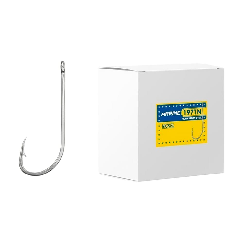 Anzol Pesca Marine Sports 1971N Acabamento em Nickel Caixa Nº7/0 C/100 Unidades