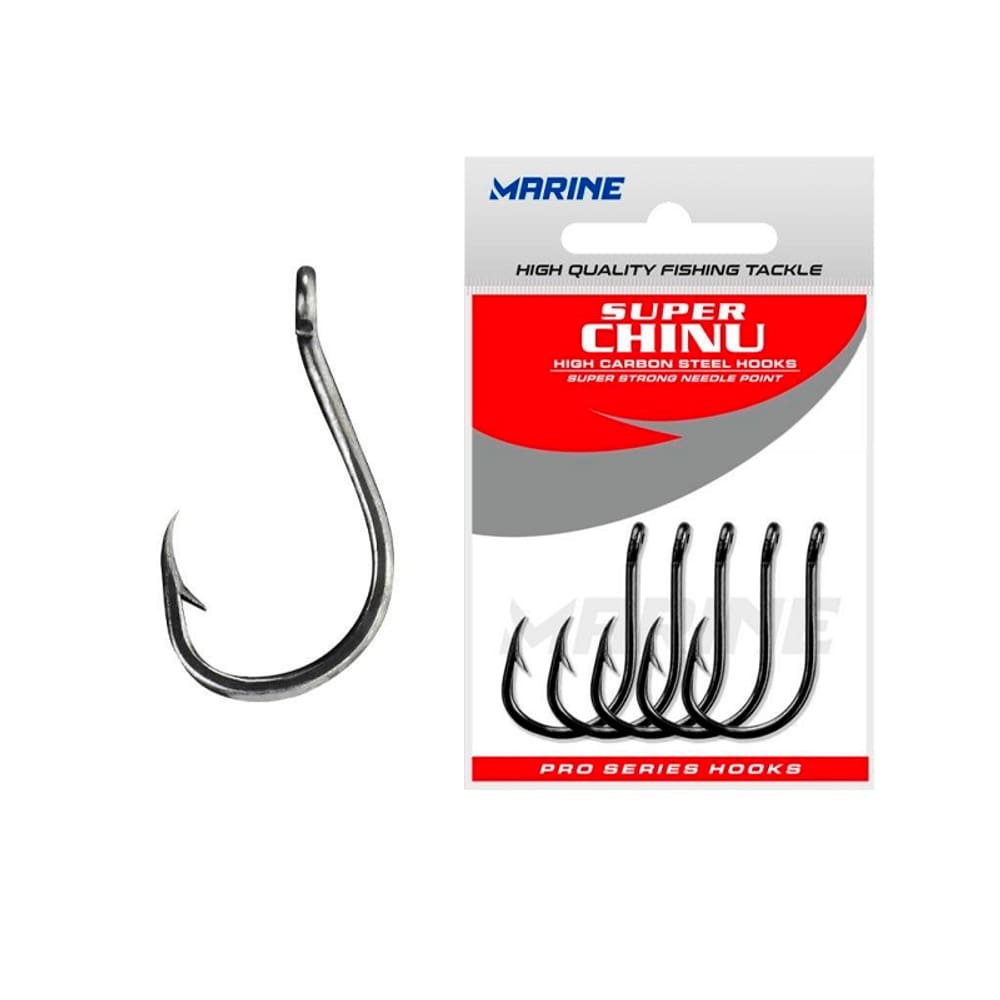 Anzol Marine Sports Super Chinu Strong Blacknickel Nº 07 Cartela Com 50 Unidades