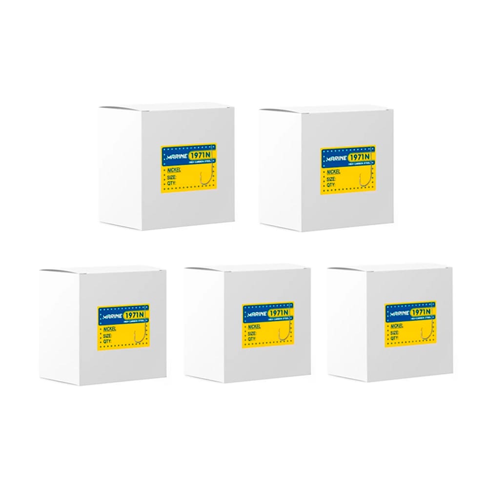 Kit Anzol Pesca Marine Sports 1971N Perna Longa Nickel Caixa Nº 1 ao 14 800un