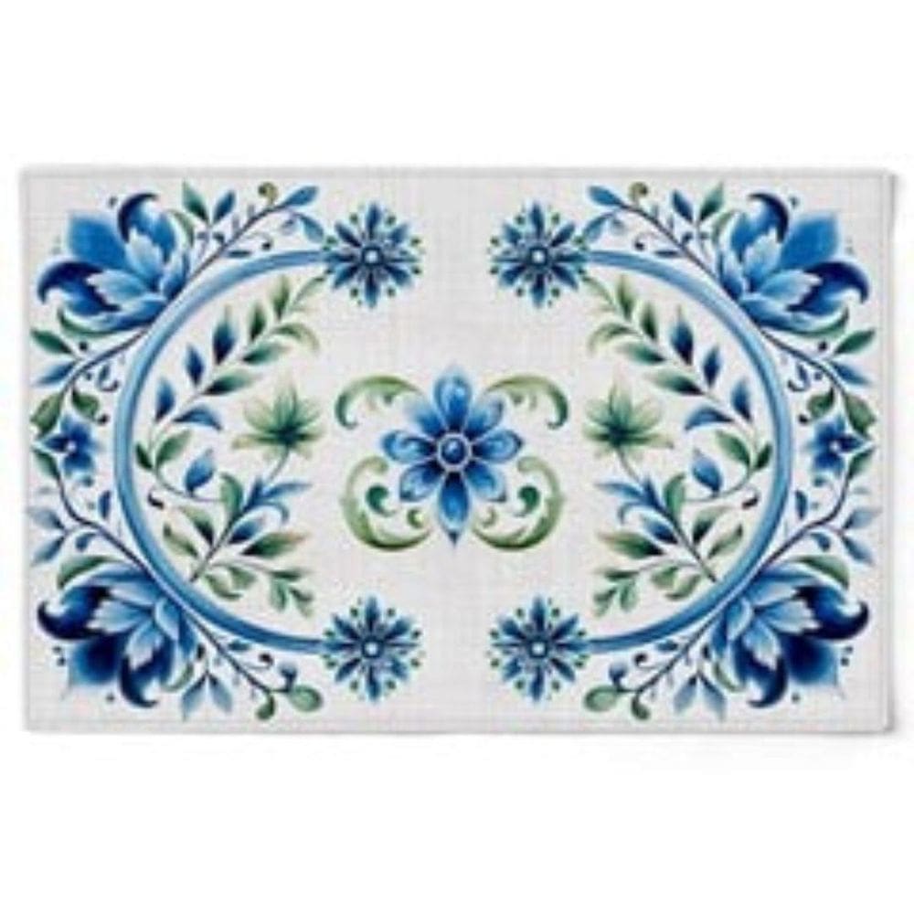 Jogo Americano Floral Blue 48X31,5Cm 2Und 531140 Belchior