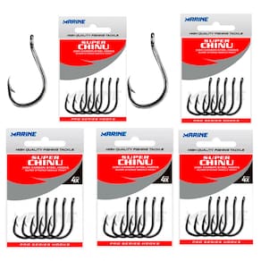 Kit Anzol Marine Super Chinu Reforçado Nº 2 / 5 / 7 / 9 - 180un (1 Cartela Cada)