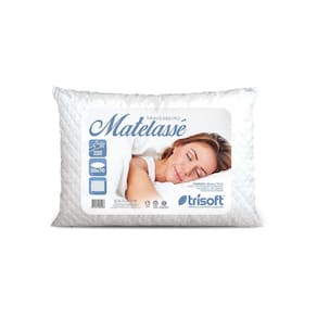 Travesseiro Alto Macio Soft Matelassê Antialérgico 50x70
