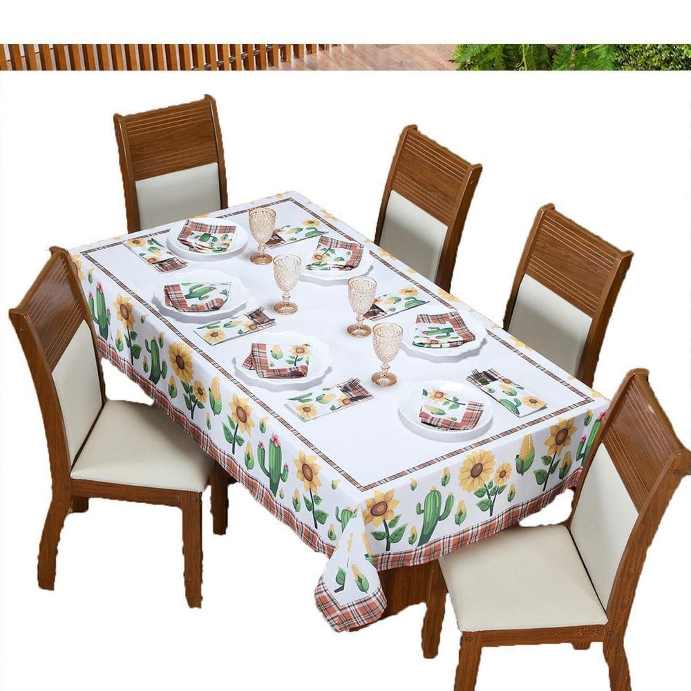 Jogo Para Mesa Posta Decorativo 13 Peças Festa Junina