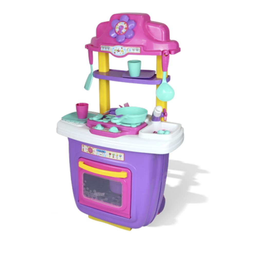 Cozinha Infantil Portátil Rosa - Maral