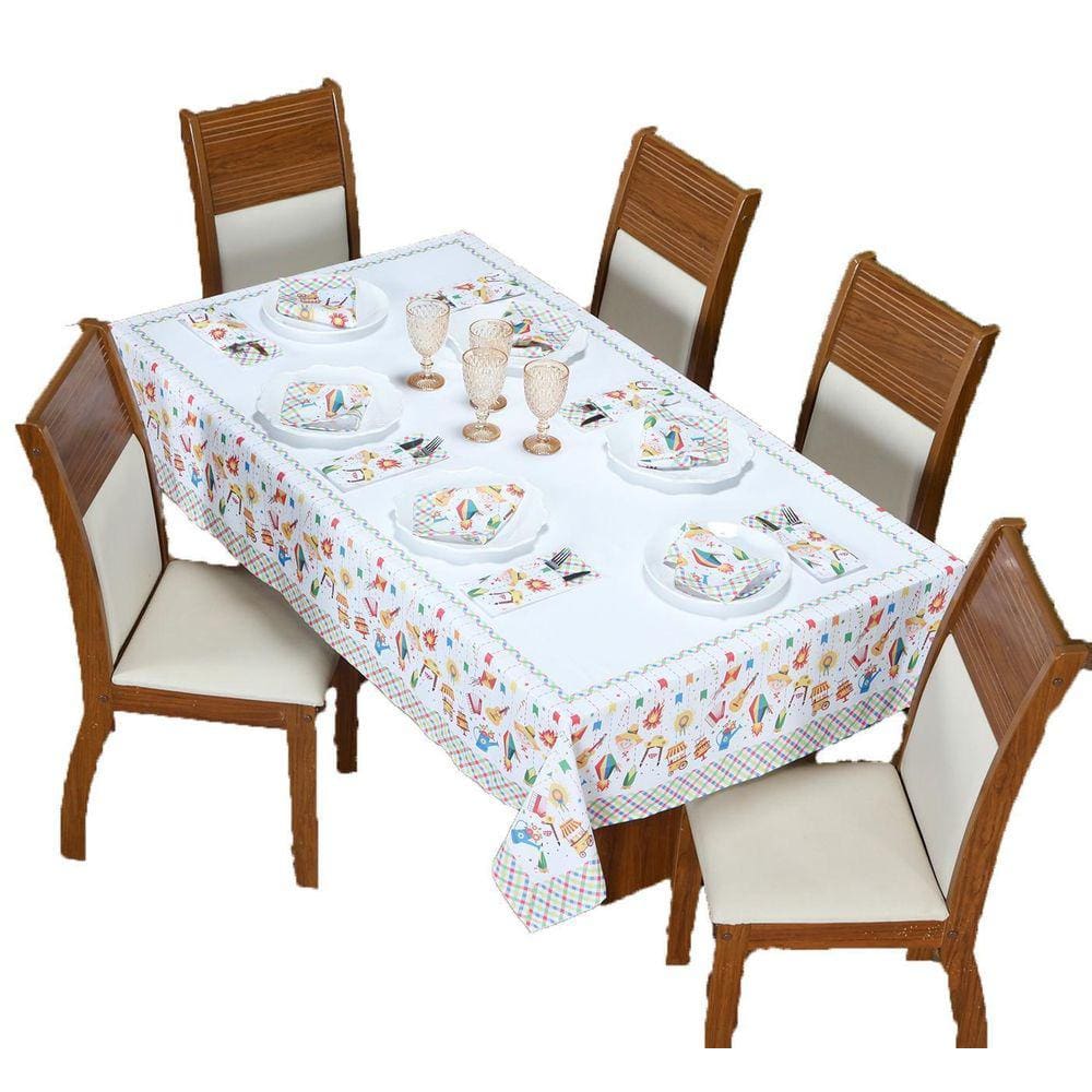 Jogo Para Mesa Posta Decorativo 13 Peças Festa Junina