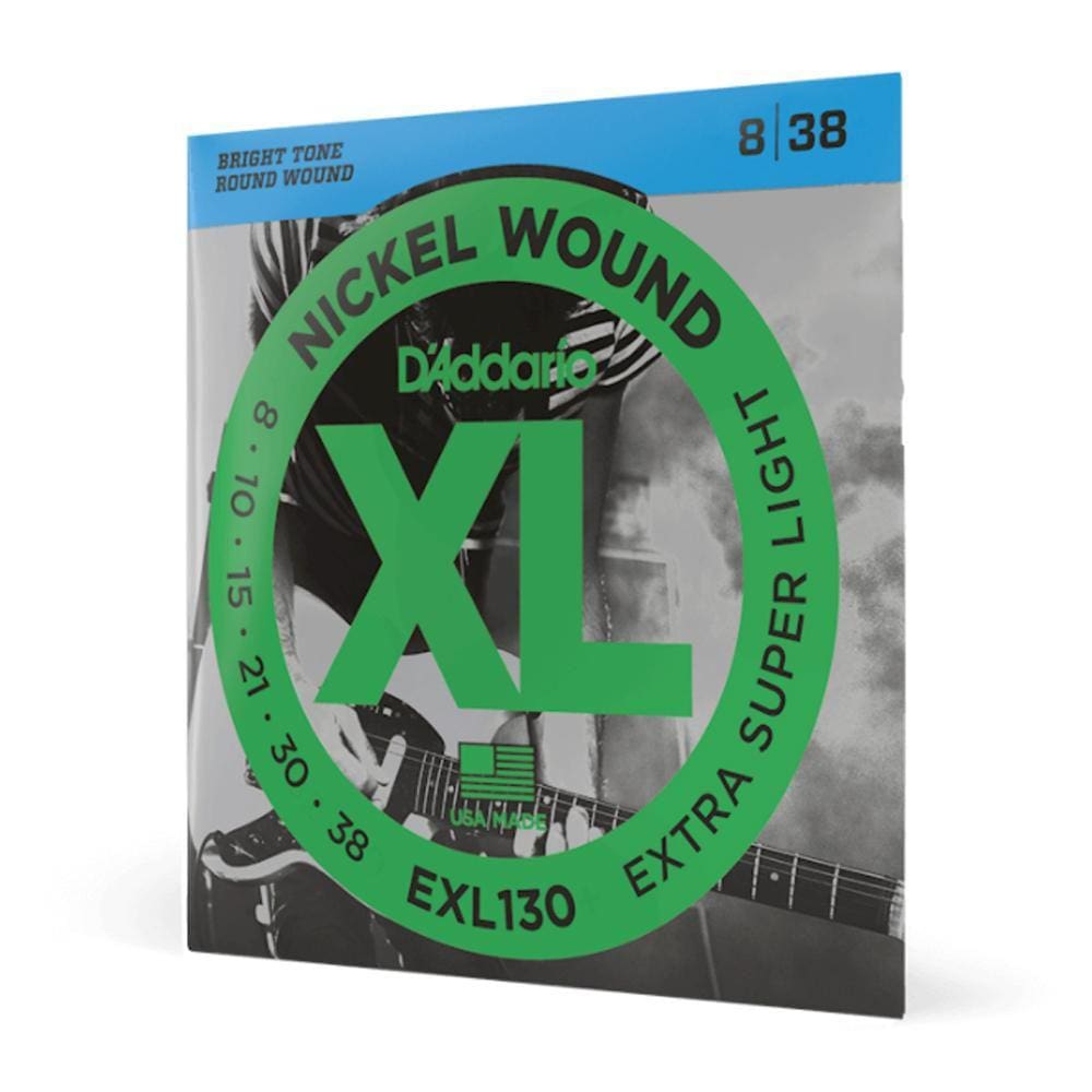 Encordoamento Guitarra 08-38 D Addario XL Nickel EXL130 [F035]