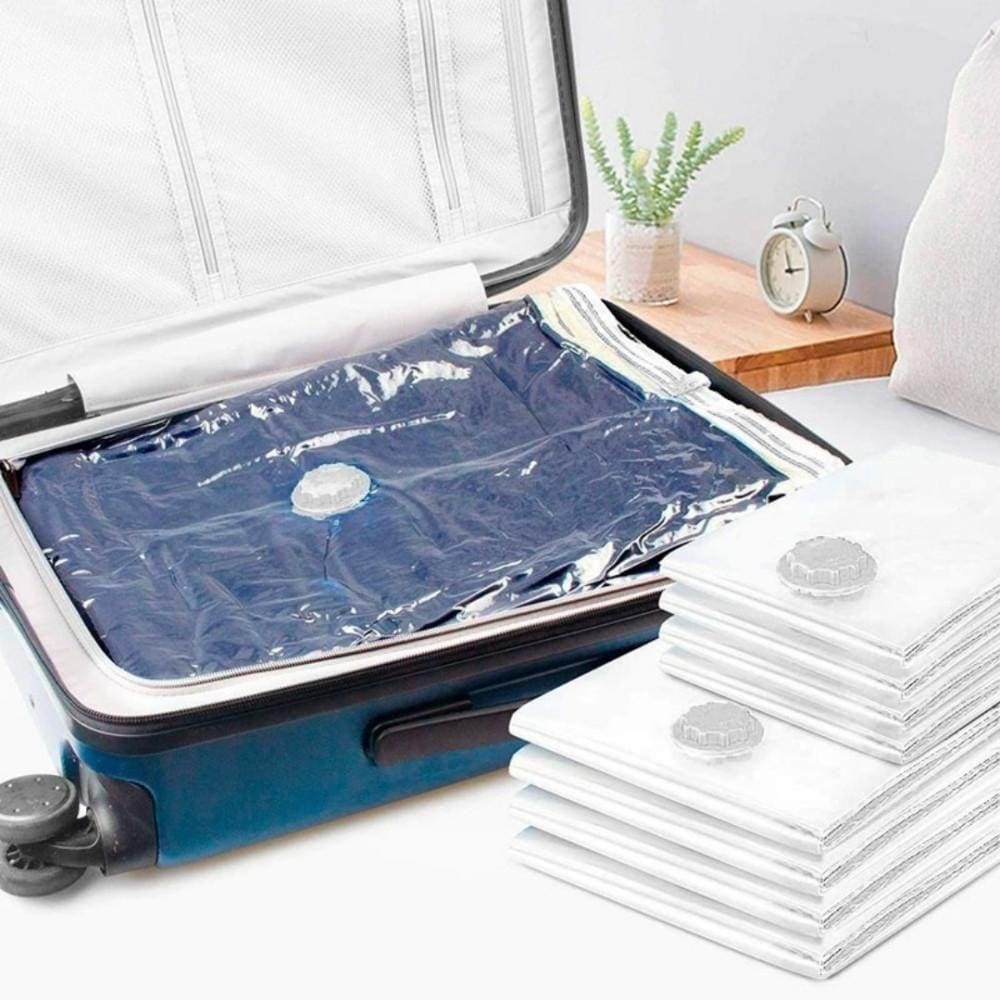 Saco À Vácuo Para Viagem Roupas Organização 70X100 Cm