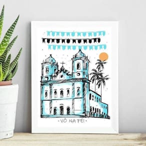 Quadro Poster Igreja Do Bonfim - Salvador 33X24Cm