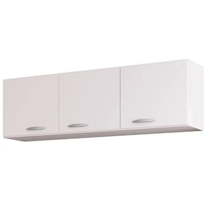 Armário Aéreo de Cozinha 120cm 3 Portas Classic - Poquema