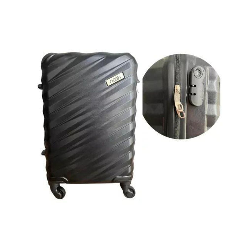 Mala Viagem 10Kg Bordo 4 Rodas 360º Tamanho P Preta Rígida