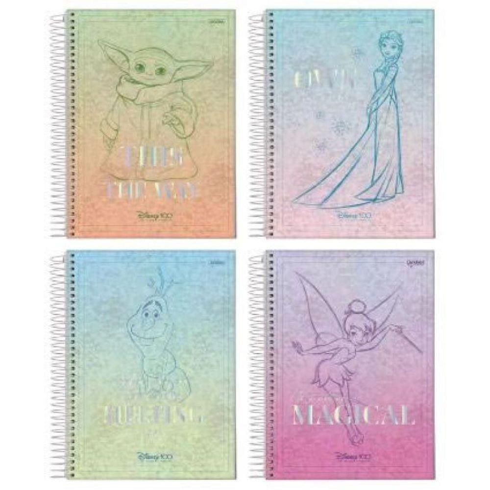 Caderno Espiral 175X242Mm 1X1 80Fls Disney 100Th 75167 24