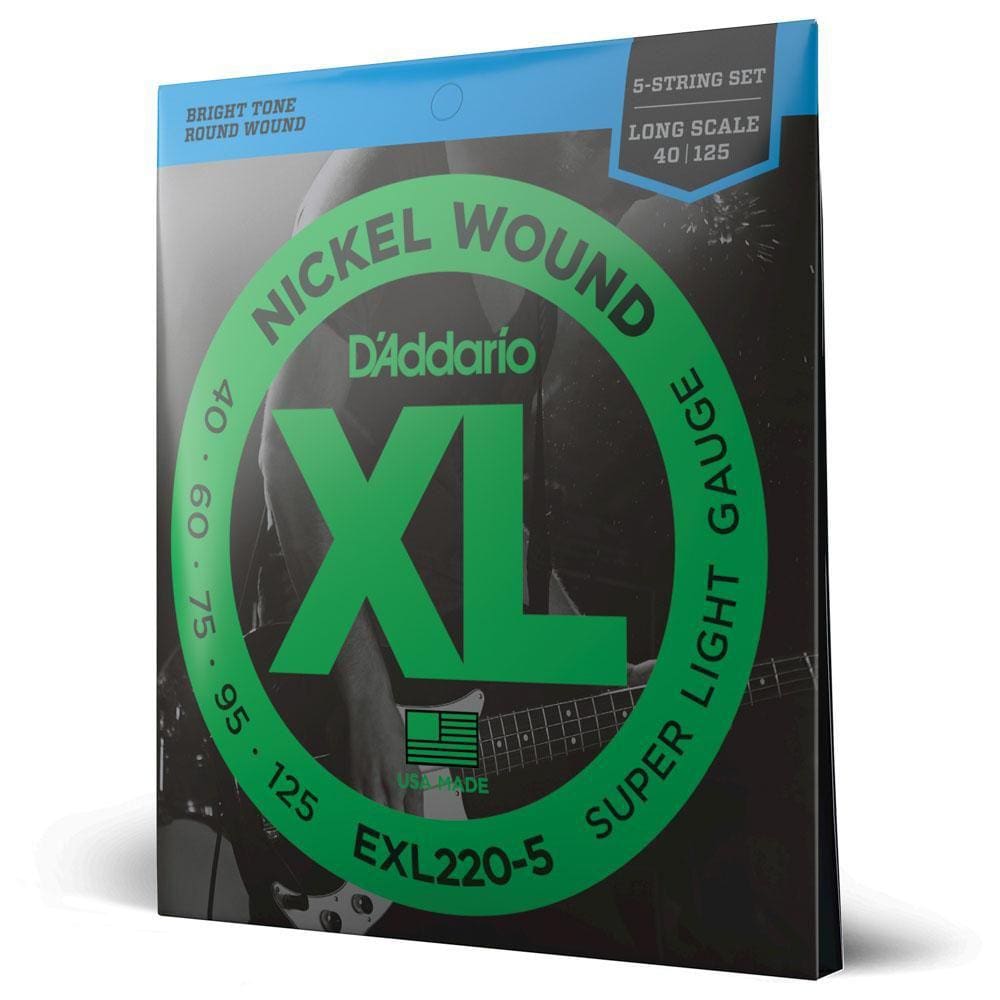 Encordoamento Baixo 5C 40-125 D Addario XL Nickel EXL220-5 [F035]