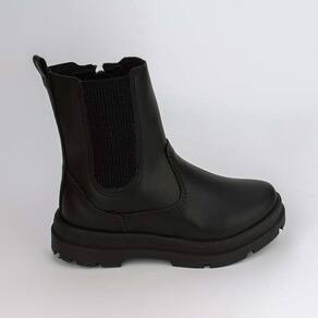 Bota Infantil Feminina Kidy Style Chelsea Tratorada Preta