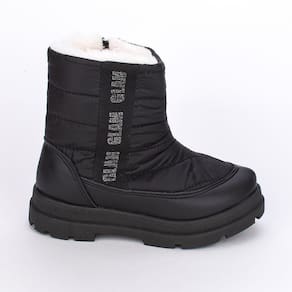 Coturno Infantil Kidy Trendy Comfy Preto Com Pelinho
