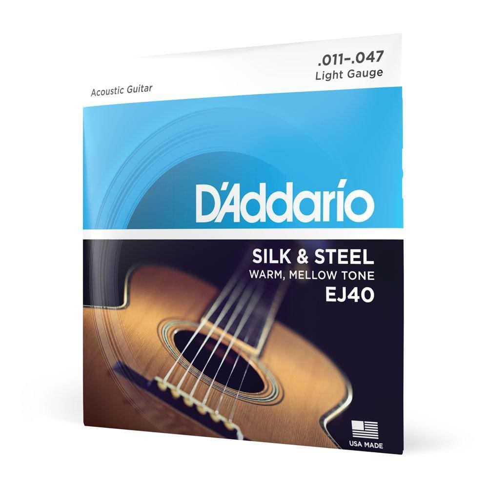 Encordoamento Violão Aço 11-47 D Addario Silk & Steel EJ40 [F035]