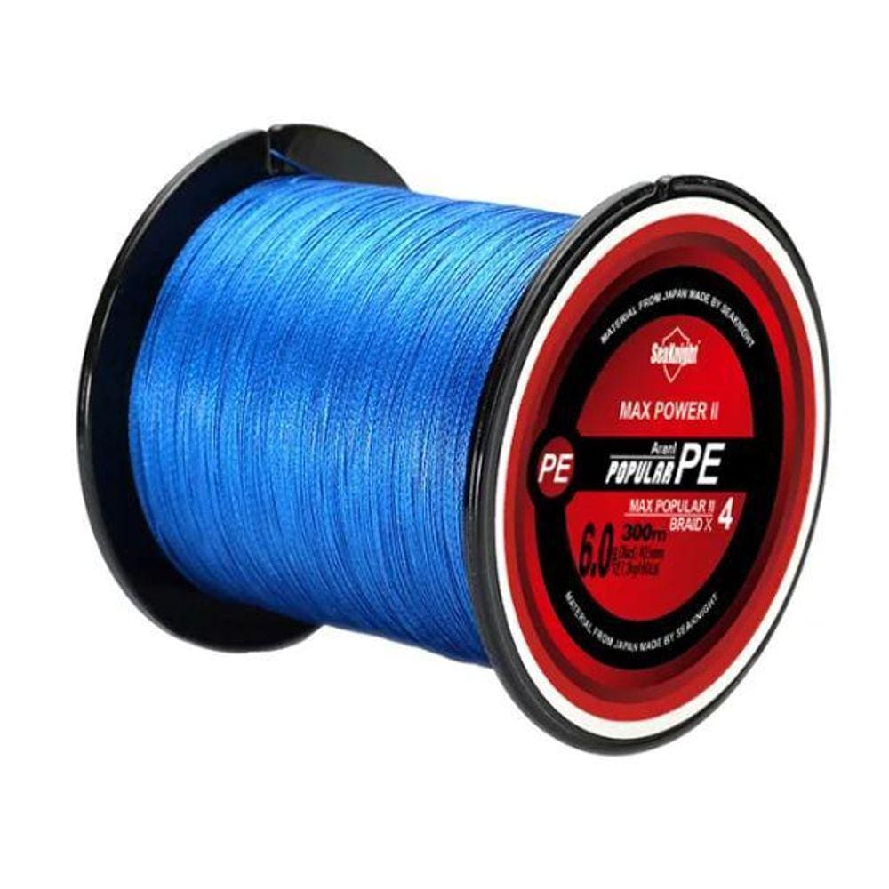 Linha Pesca Multifilamento Trançada 0,4 4 X 300M 8Lb Max Pow