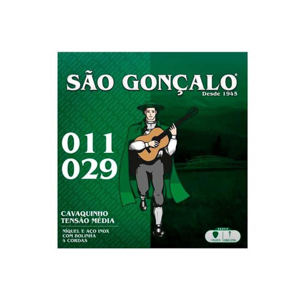 Jogo De Cordas Niquel P/cavaquinho 0.011 - 0.029 São Gonçalo [F108]