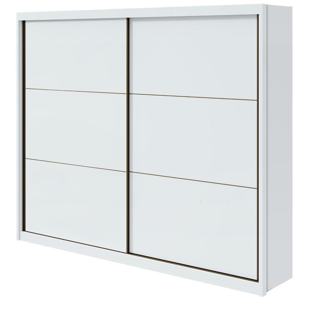 Guarda-Roupa Casal Toronto 2 Portas 6 Gavetas Branco