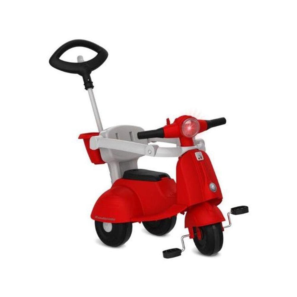 Triciclo Banderetta Passeio e Pedal Vermelho - Bandeirante