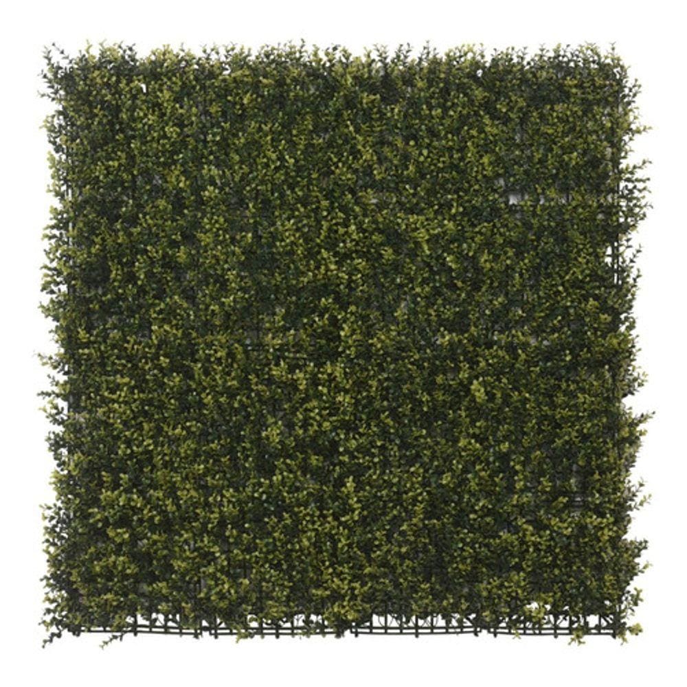 Placa Jardim Vertical Buxinho Folhagem Artificial 100x100cm